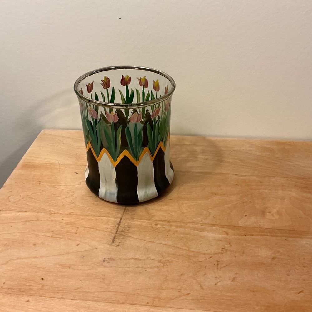 Painted Glass Tulip by MacKenzie Childs - Picture 2 of 4